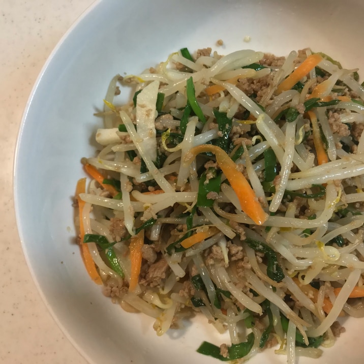 ナムル風野菜炒め、ビビンバにも